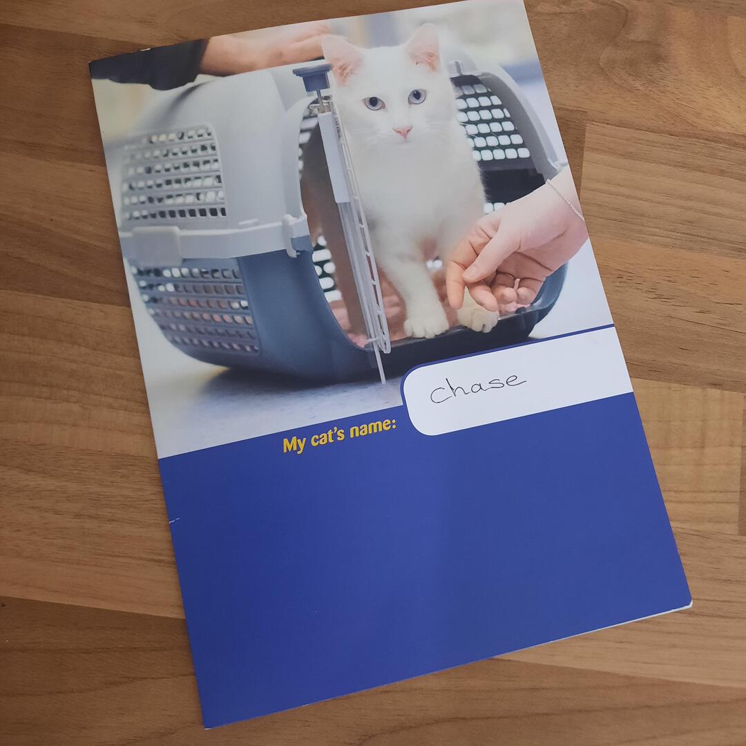 cat vaccination card